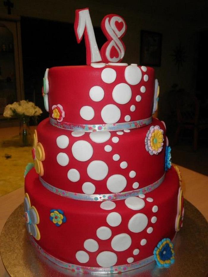 18th birthday cake for Angel