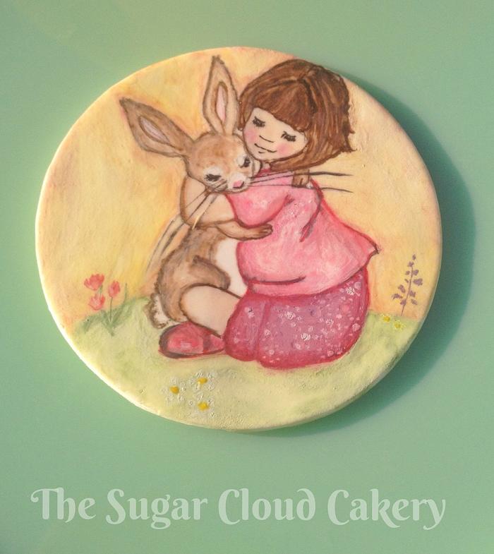 Belle & Boo hand painted cookie 