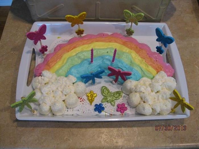 Rainbow Pull Apart Cupcakes Cake