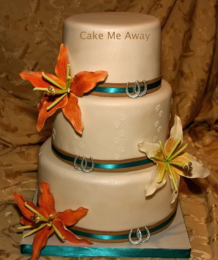 Western Country wedding cake