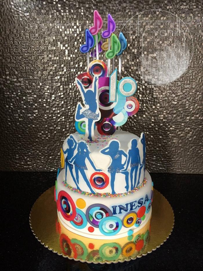 DISCO PARTY Birthday Cake