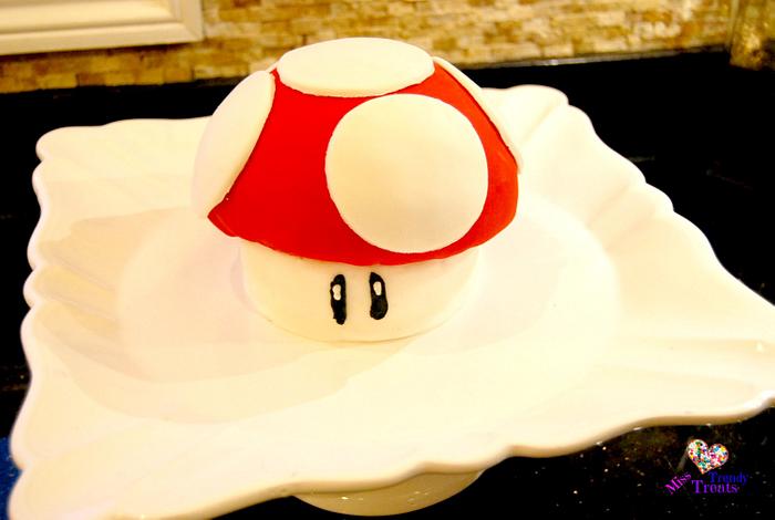 Super Mario Mushroom Cake And Cupcakes - CakeCentral.com