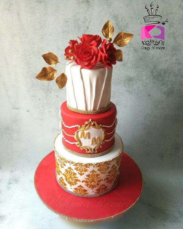 Royal Indian wedding cake 
