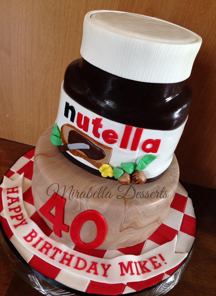 Nutella Jar Cake
