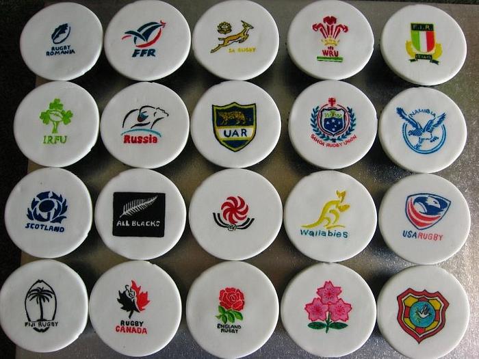 Rugby World Cup Cupcakes