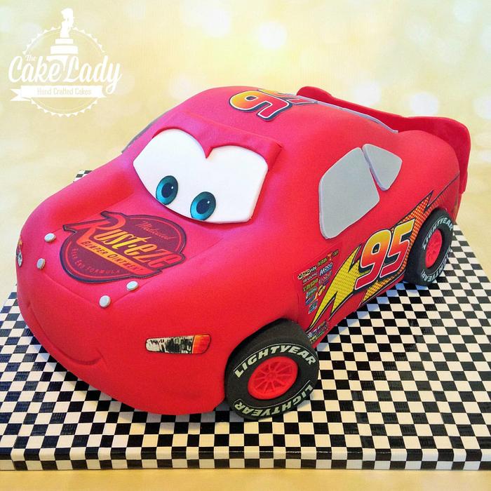 Cars/Lightning McQueen Cake - Decorated Cake by Little - CakesDecor