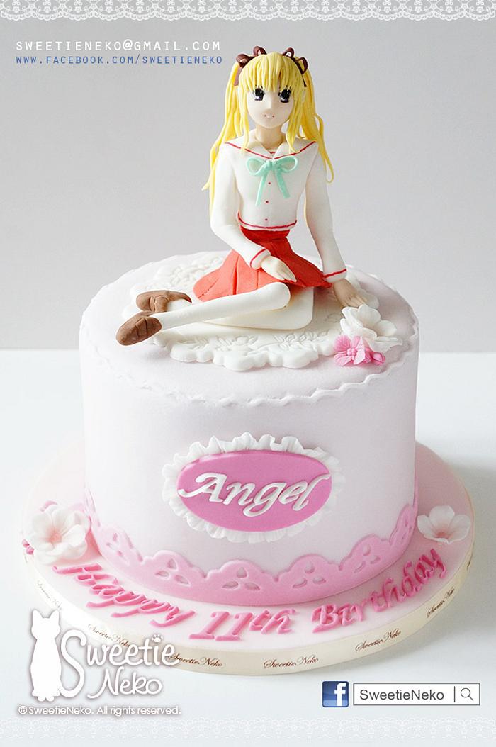 Japan animation theme character cake
