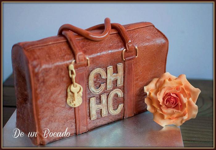 Carolina Herrera handbag cake