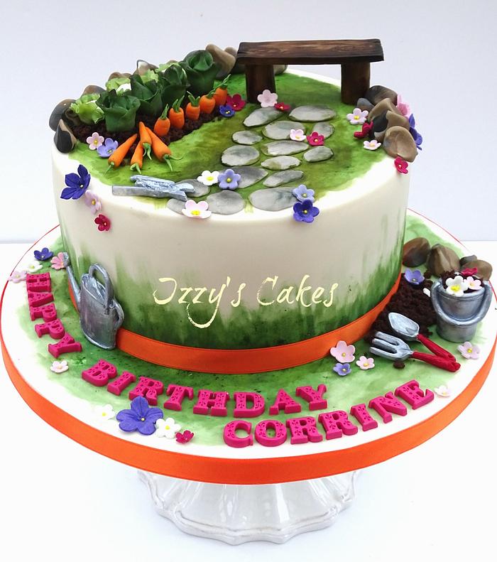 Gardening Birthday Cake