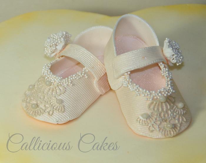 First girlie baby shoes 