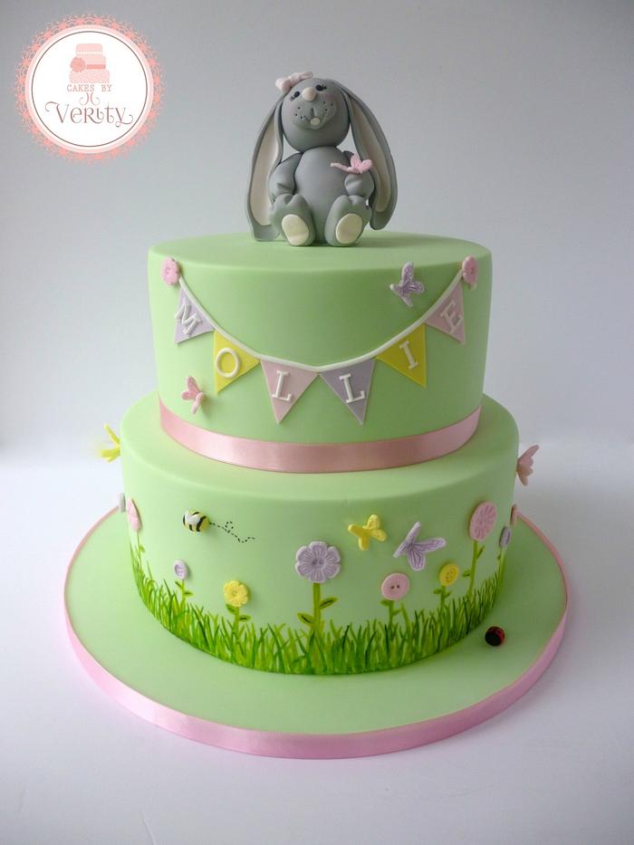 Bunny Christening cake..