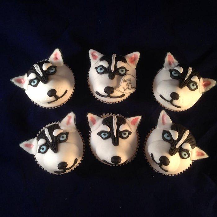 Husky cupcakes