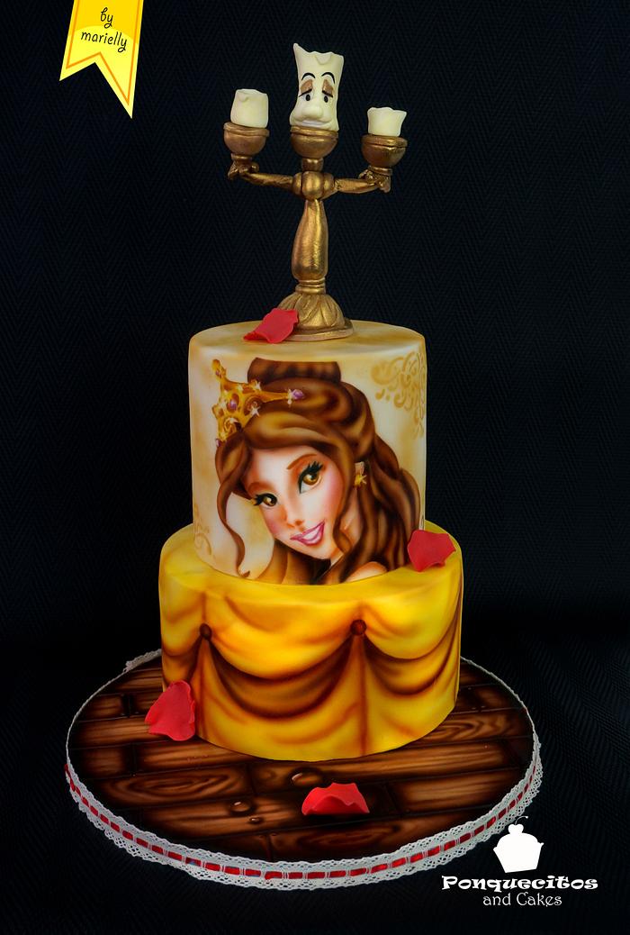 Beauty and the Beast (Airbrush Cake)
