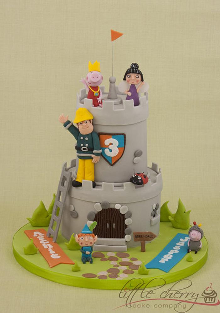 Cartoon Castle Cake