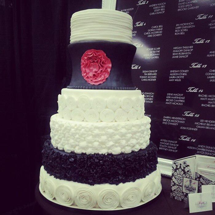 fashion inspired wedding cake