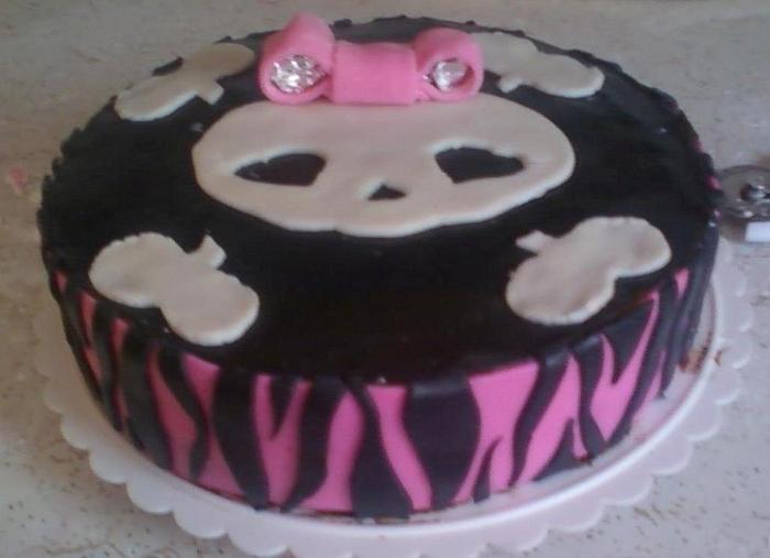 Skull Birthday Cake