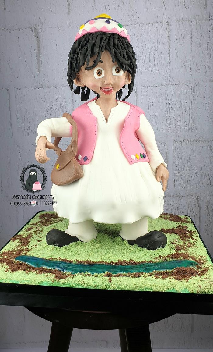 Sculpture cake...ramadan character 