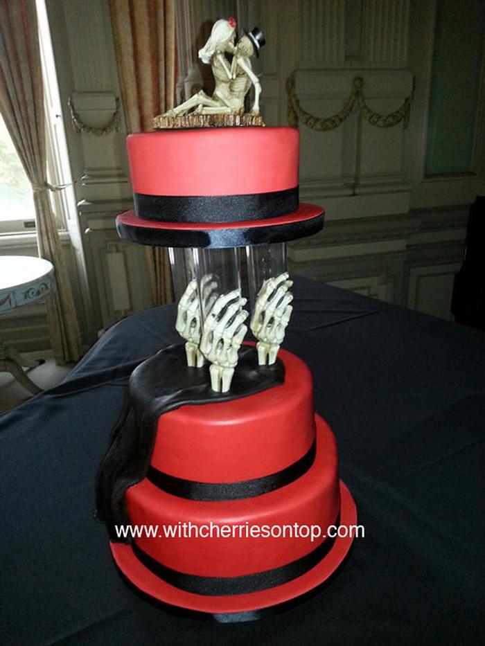 Gothic wedding cake