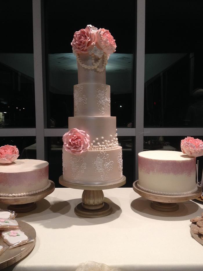 Pearl wedding cake, Pastel de bodas
