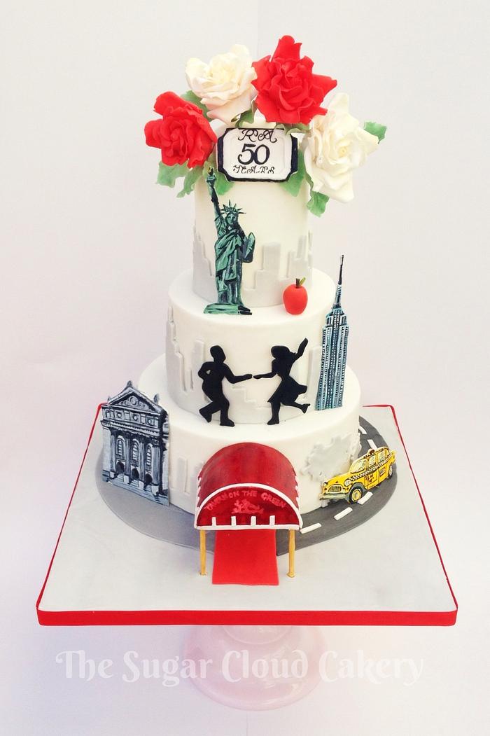 New York 50th Anniversary Cake