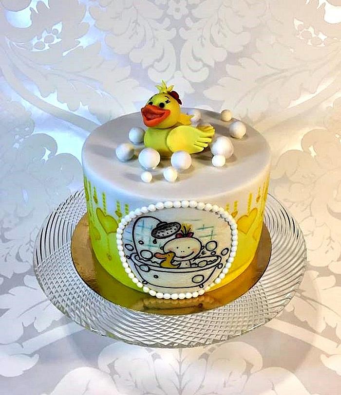 Cake with duck