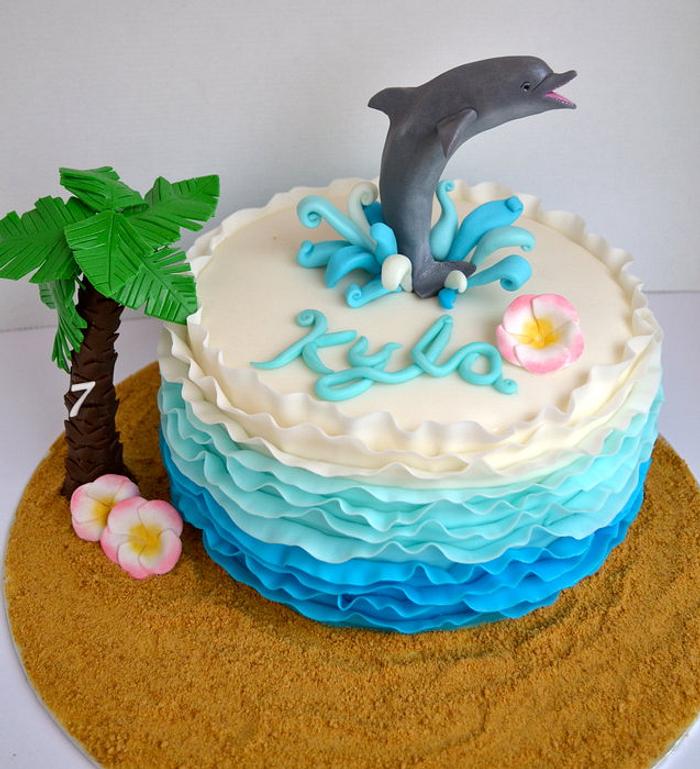 Dolphin Ombre Cake
