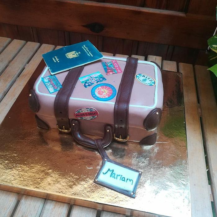 Luggage cake
