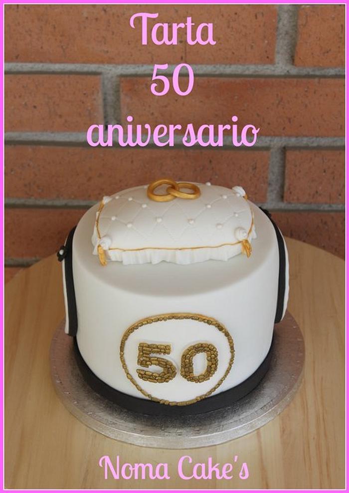 TARTA 50 ANIVERSARIO-50th anniversary cake