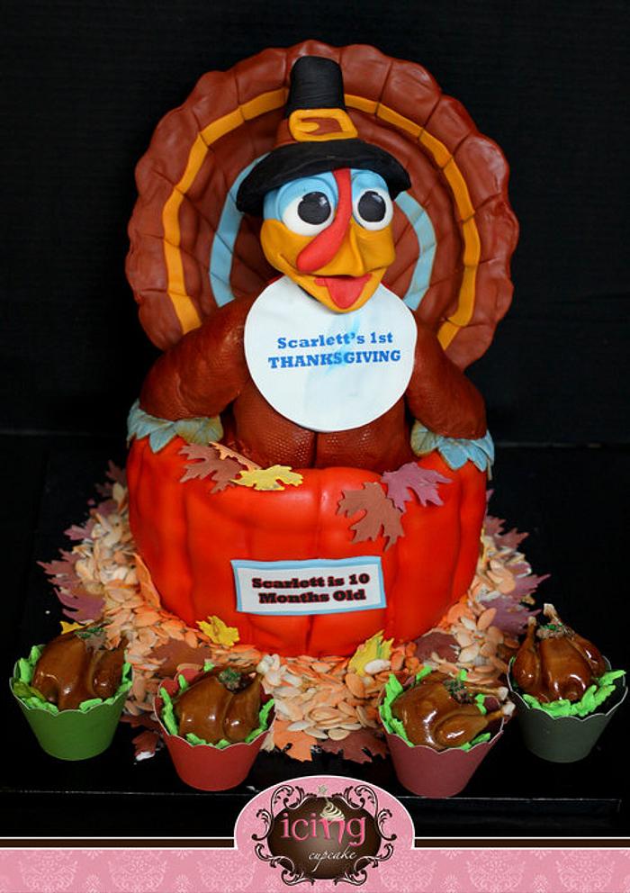 Gobble Gobble Turkey Cake