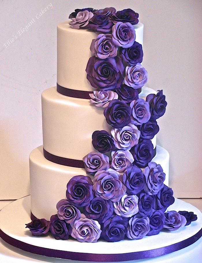 Classic cadbury purple wedding cake :) 