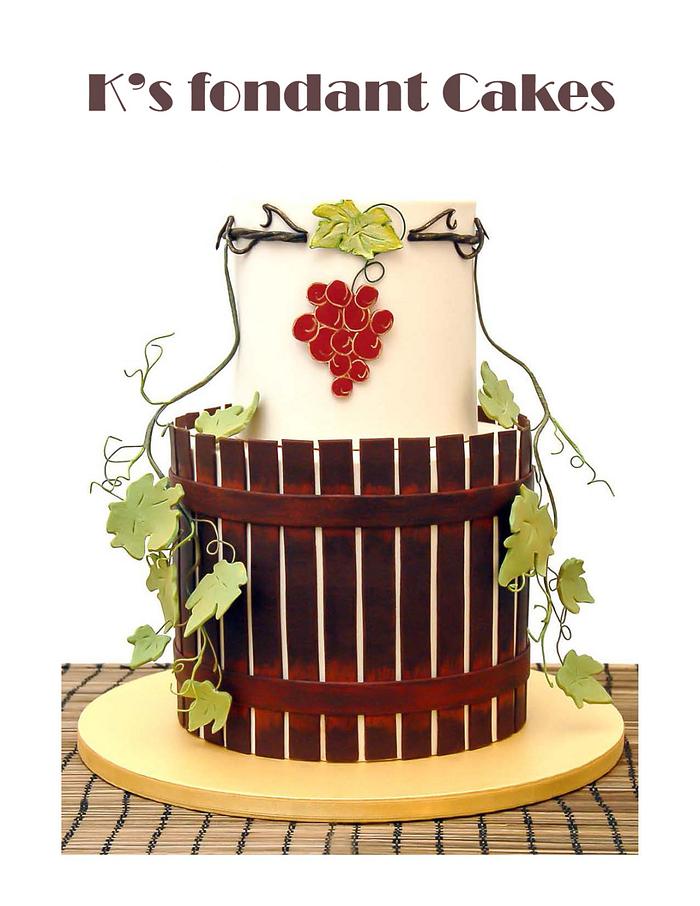 Vintage Vineyard Wedding Cake