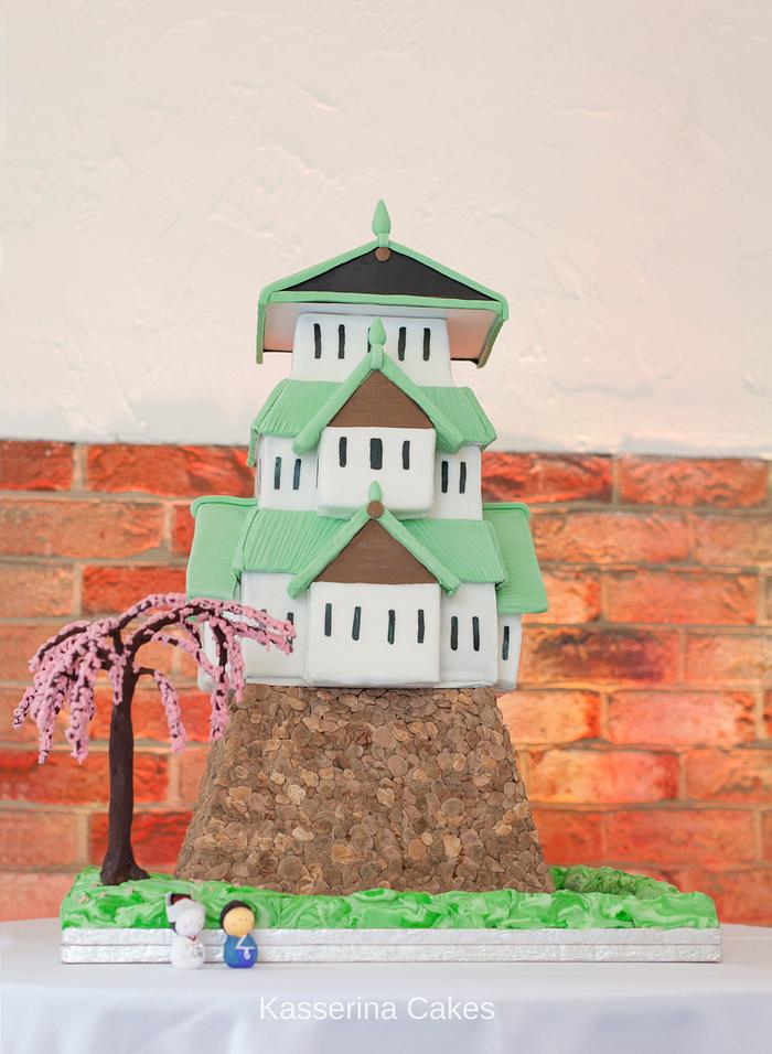 Japanese Castle wedding cake