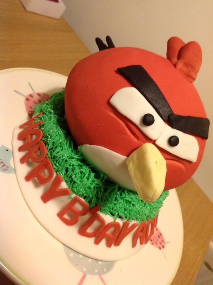 My First Angry Bird Cake