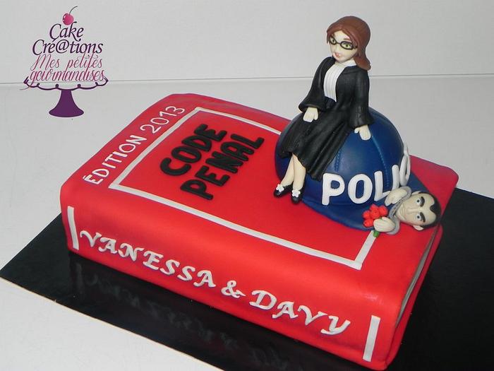 cake pacs humoristique lawyer and policeman