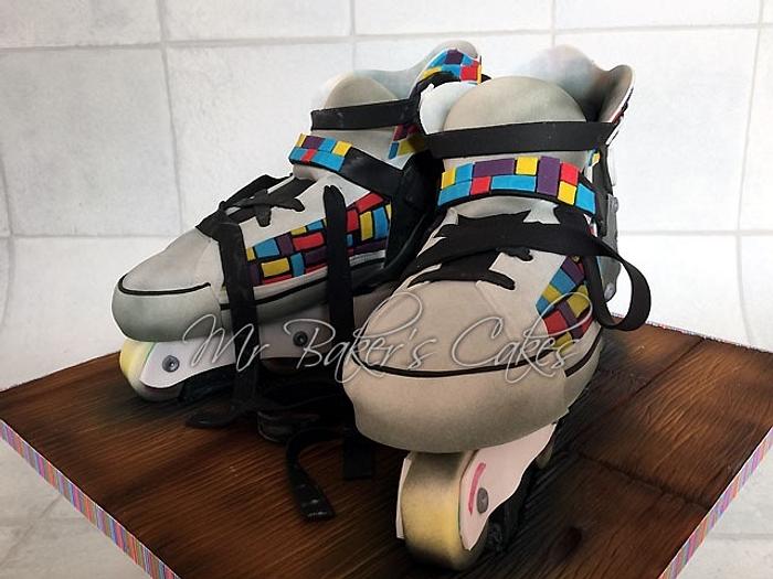 Replying to @kay..lalaland here's my sisters finished roller skate cak... |  Making Cake | TikTok