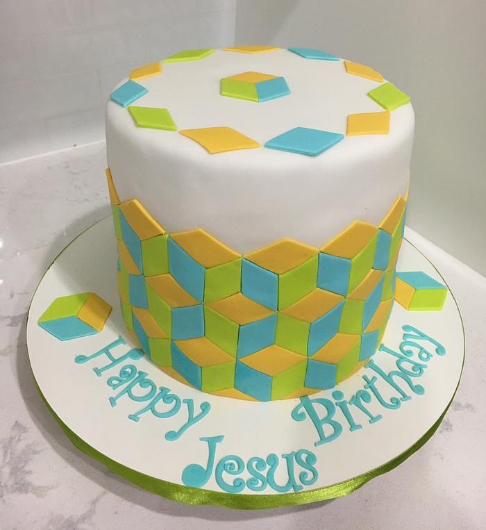 Hexagon cake