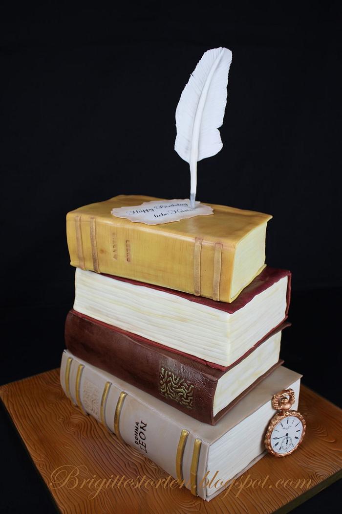 Literary Cake book cake