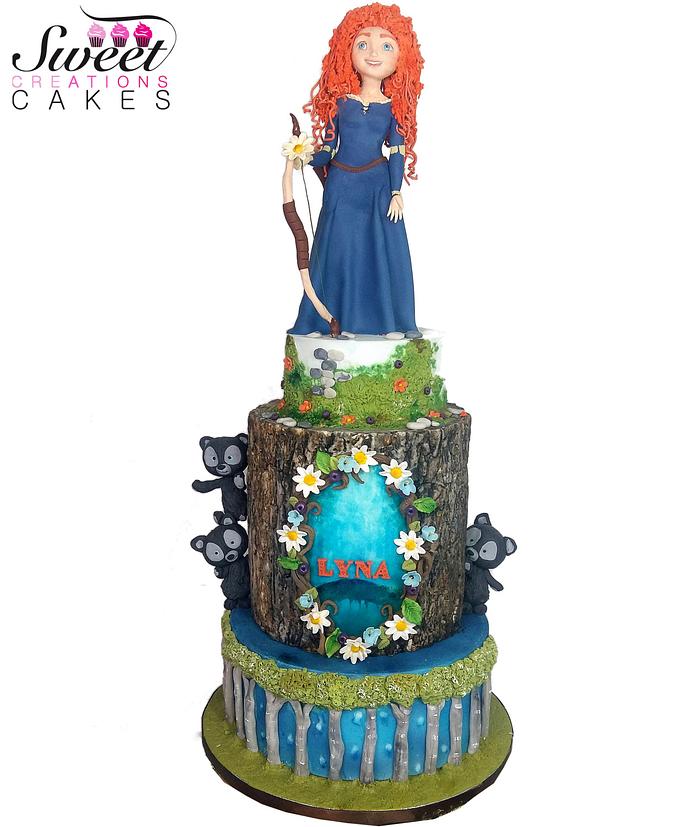 Brave themed birthday cake