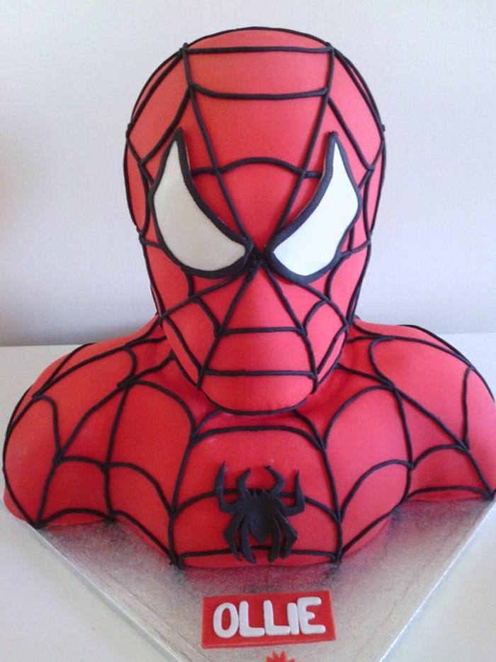 Spiderman themed cake topper package with an additional 4 spiders