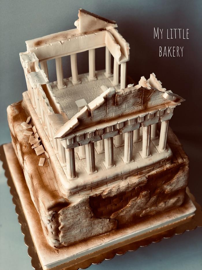 Parthenon cake 