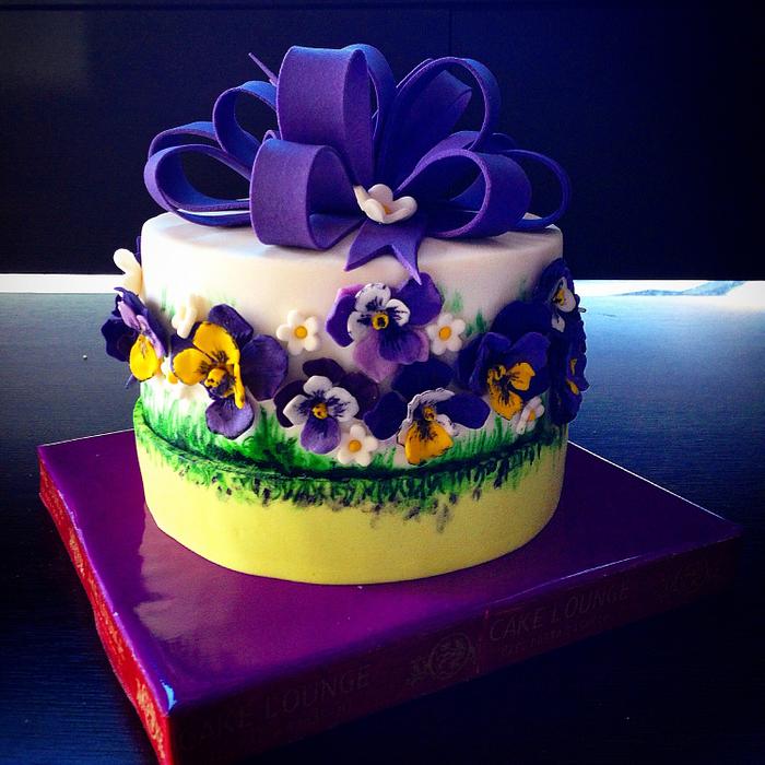 Violet Birthday Cake
