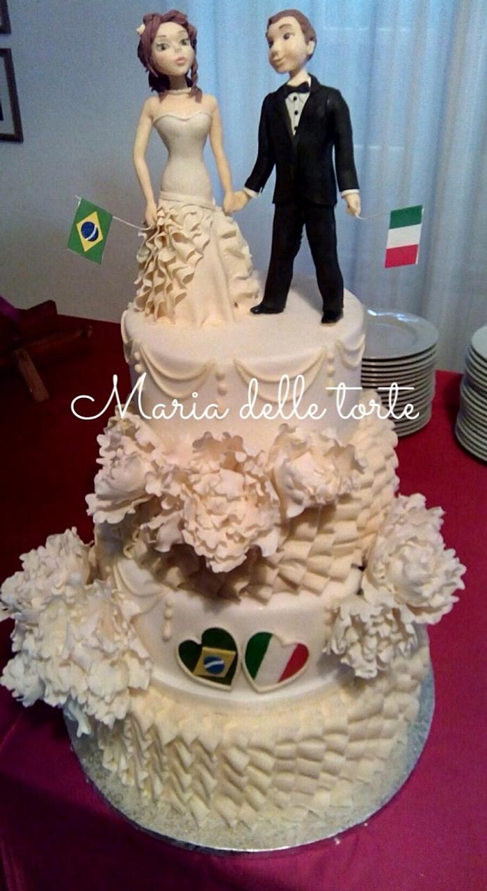 International wedding cake