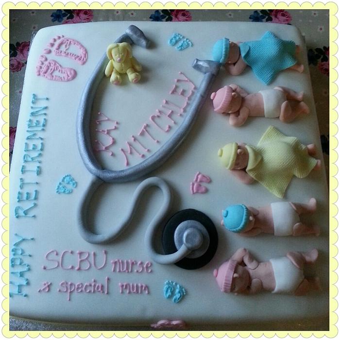 SCBU nurse's retirement cake