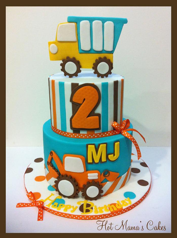 Construction themed cake for MJ