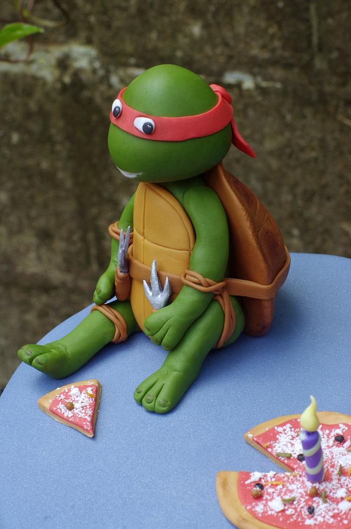 Tmnt Eating Pizza Decorated Cake By Mandy Cakesdecor