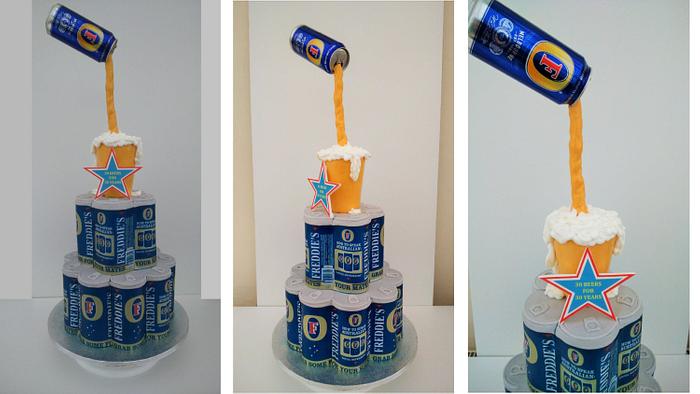 30 Beers for 30 Years Cake