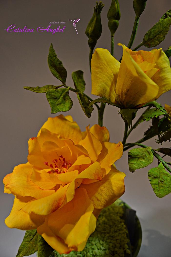 Beau flower paste rose