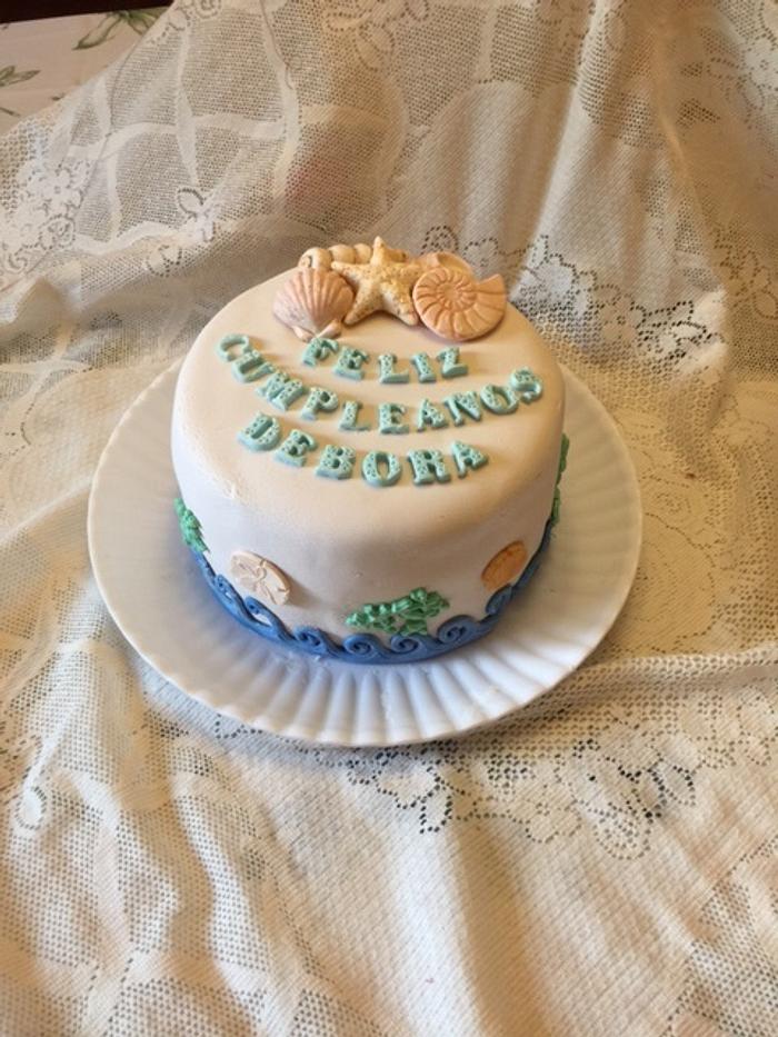 Birthday Cake for a Beach Lover