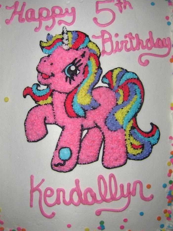 My lil pony b-day cake 