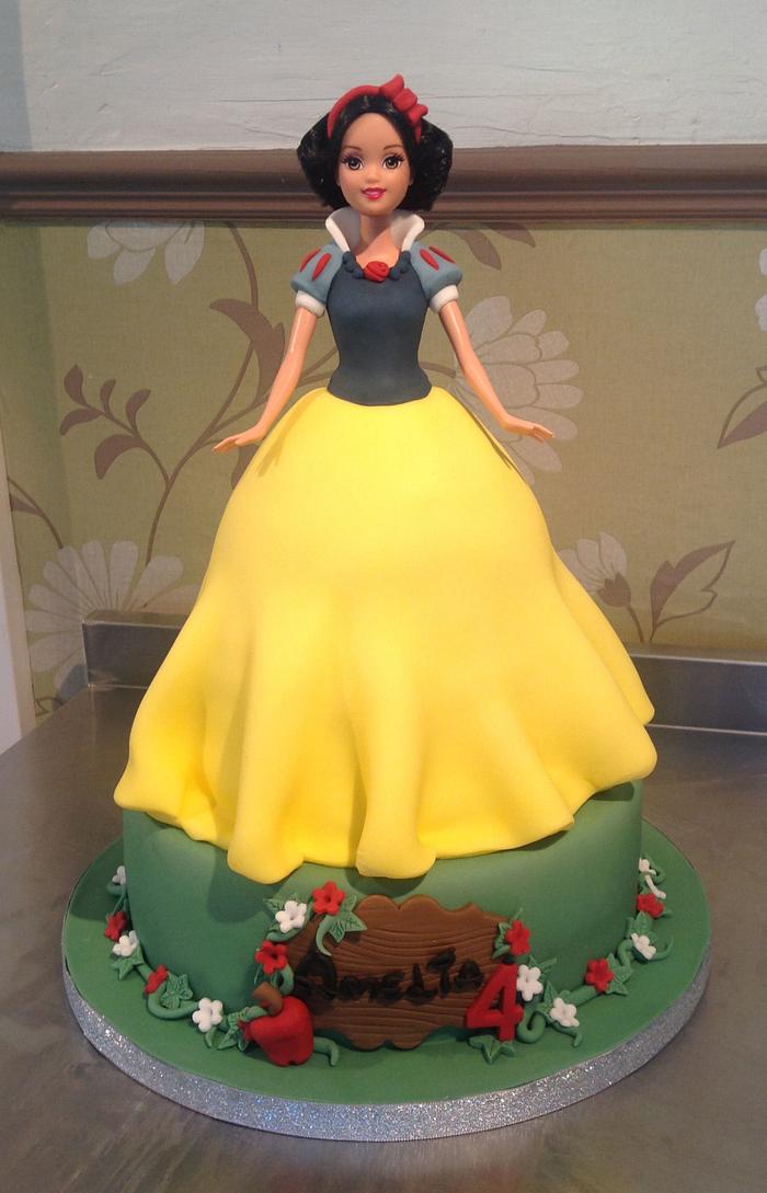 Snow White doll cake